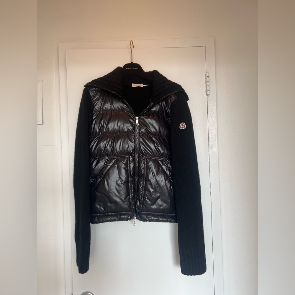 Moncler Puffer Wool Knit Jacket